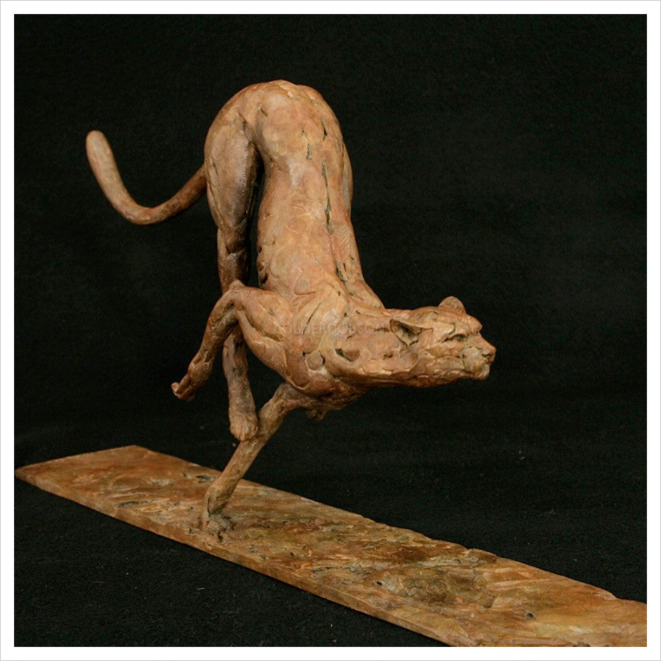 Running Cheetah Sculpture — AllSculptures