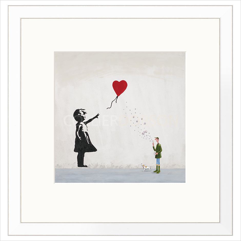 Red Balloon & Bubbles by Chris Ross Williamson