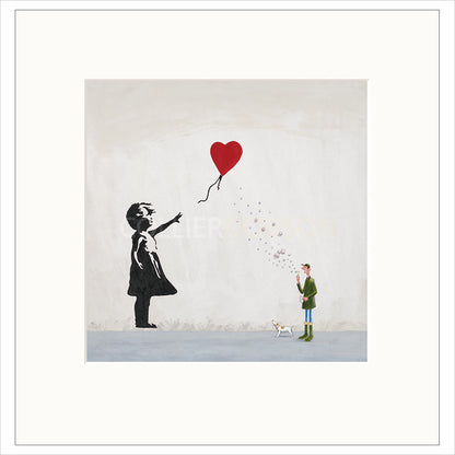 Red Balloon & Bubbles by Chris Ross Williamson