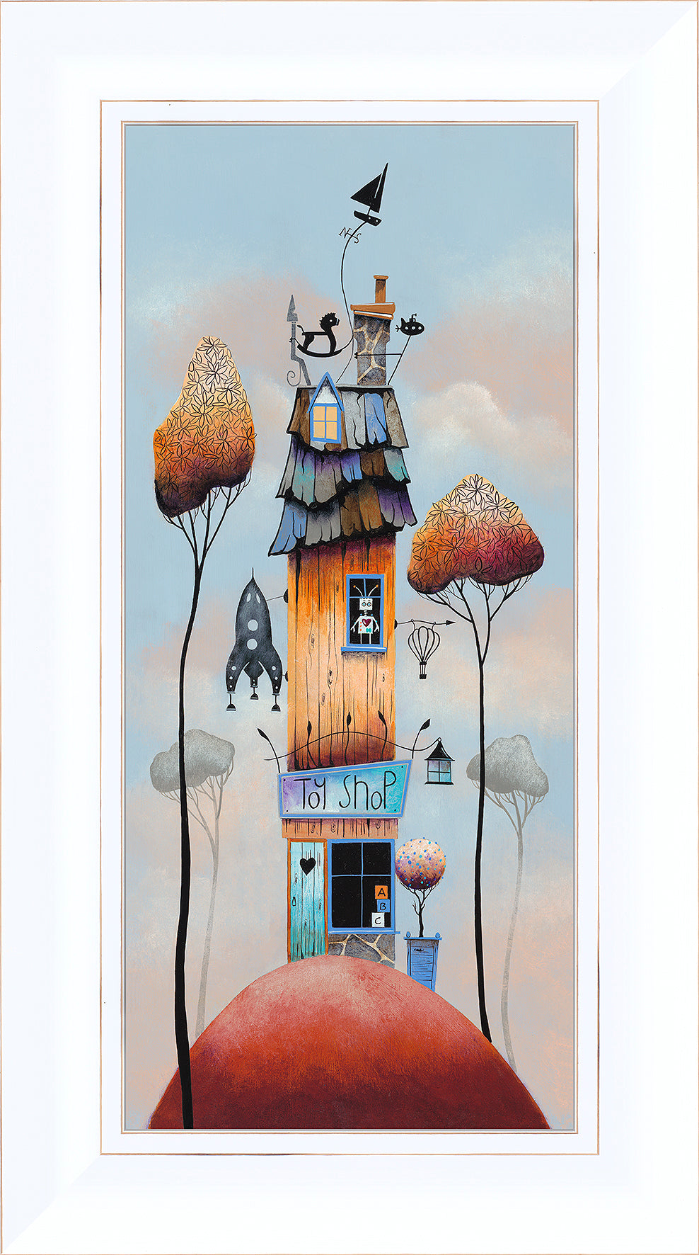 Gary Walton Toy Shop Canvas art print framed