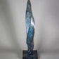 Adam Paddon blue bronze abstract sculpture