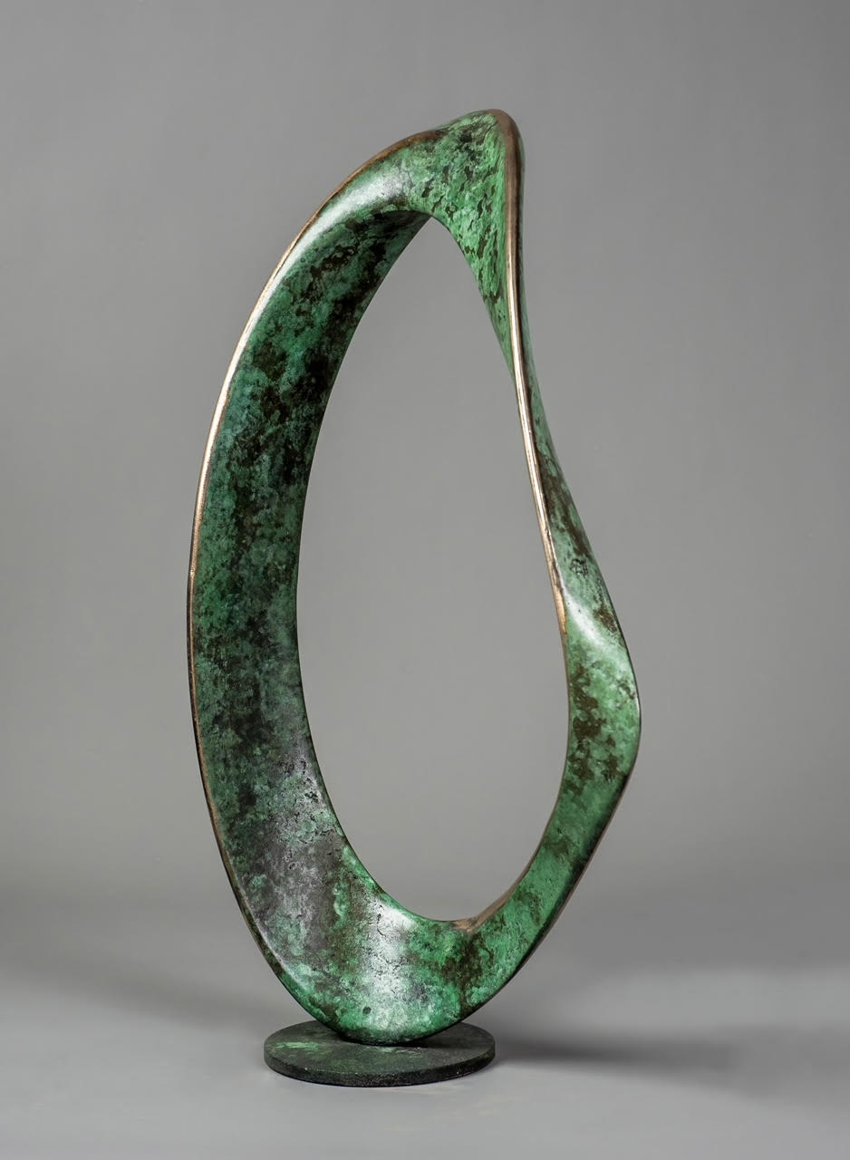 Adam Paddon bronze abstract medium sculpture