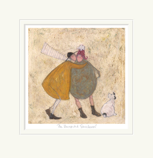 Sam toft the unexpected smackeroo mounted artwork