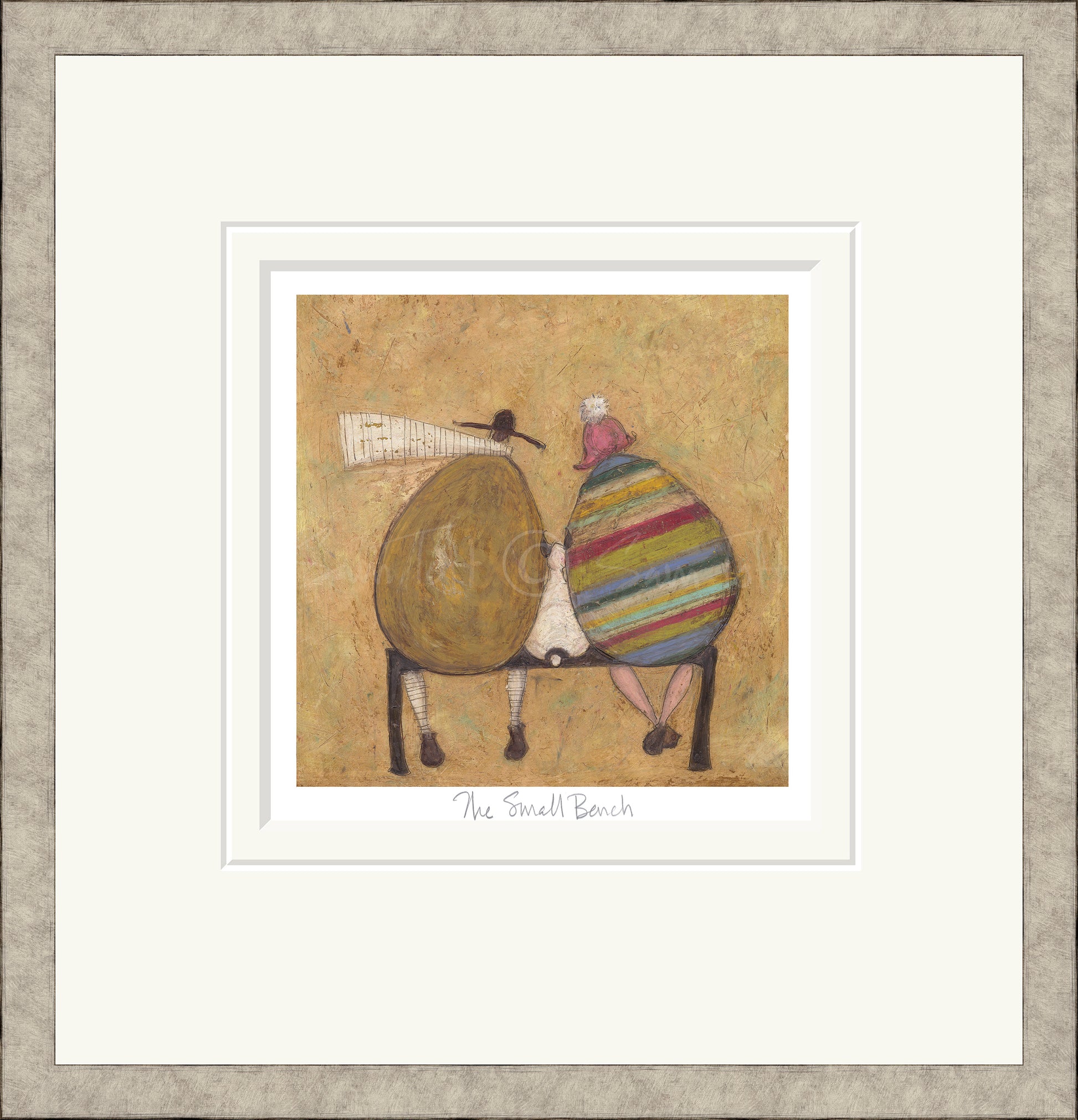 Sam Toft the Small bench framed